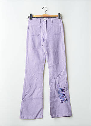 Blugi bootcut talie înaltă talie înaltă violet SCHOOL RAG femeie