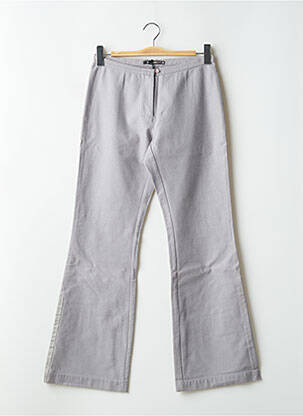 Pantalon evazat talie cu cleme talie înaltă gri SCHOOL RAG femeie