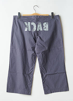 Pantalon trei sferturi croială dreaptă talie joasă gri SCHOOL RAG femeie