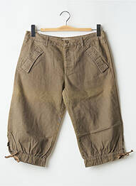 Pantalon 7/8 țesătură poplin mărime normală verde SCHOOL RAG femeie