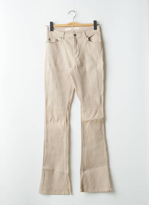 Pantalon evazat bej SCHOOL RAG femeie