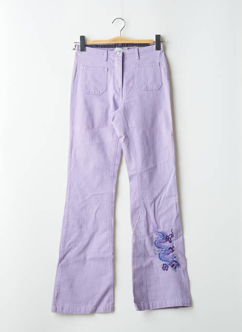 Blugi bootcut talie înaltă talie înaltă violet SCHOOL RAG femme