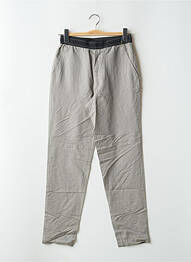 Pantalon chino țesătură poplin mărime normală gri LEON & HARPER femeie