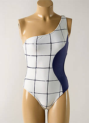 Costum de baie dintr-o singură piesă alb SALINAS femeie