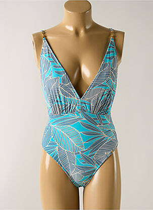 Costum de baie dintr-o singură piesă albastru SALINAS femeie