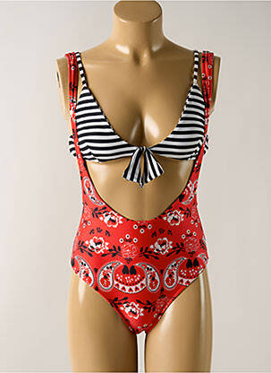 Costum de baie din două piese roșu SALINAS femeie