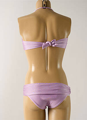 Costum de baie din două piese elasticitate top bentiță violet SALINAS femeie