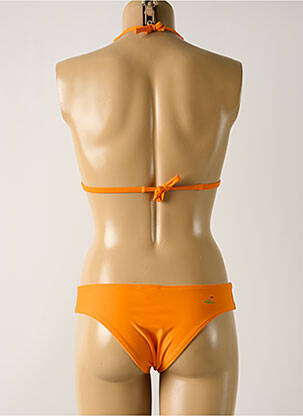 Costum de baie din două piese elasticitate top triunghiuri portocalie SALINAS femeie