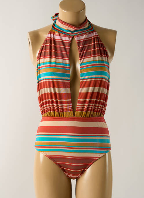 Costum de baie dintr-o singură piesă portocaliu SALINAS femeie