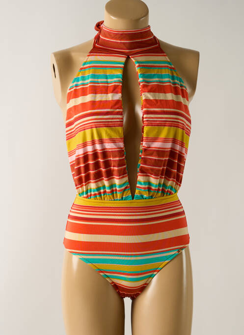 Costum de baie dintr-o singură piesă portocaliu deschis SALINAS femeie