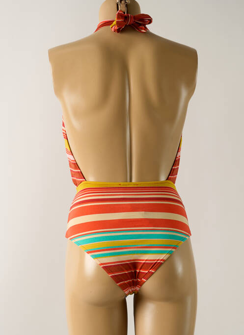 Costum de baie dintr-o singură piesă portocaliu deschis SALINAS femeie