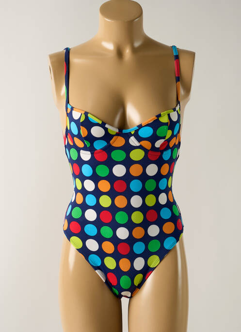 Costum de baie dintr-o singură piesă albastru SALINAS femeie