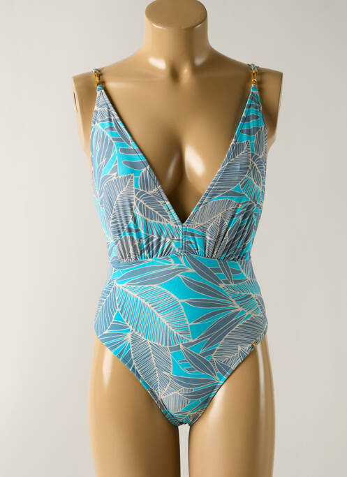 Costum de baie dintr-o singură piesă albastru SALINAS femeie