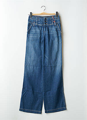 Blugi cu croială evazată buzunare albastru PEPE JEANS femeie