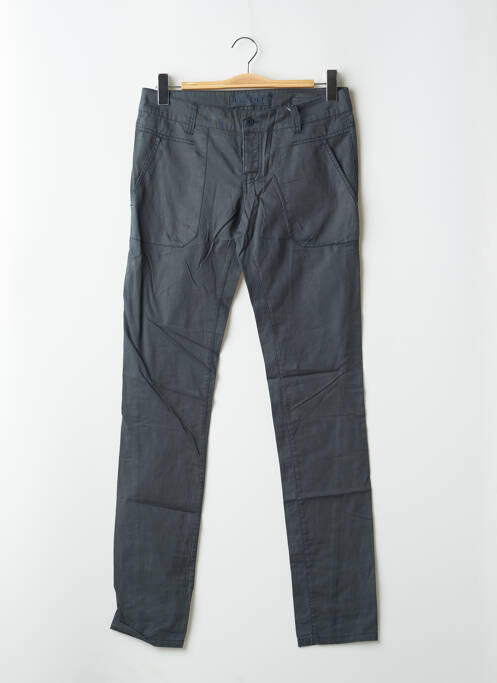 Pantalon chino țesătură poplin mărime normală gri ICHI femme