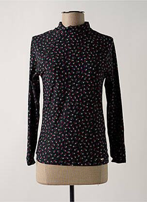 Top de baie efect material satinat negru SALINAS femeie
