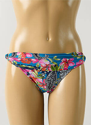 Chiloți de baie imprimeu floral chiloți albastru SALINAS femme