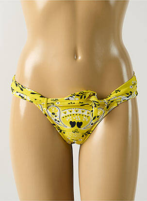 Chiloți de baie galben SALINAS femeie