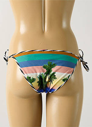 Chiloți de baie imprimeu tie and dye bikini albastru SALINAS femeie