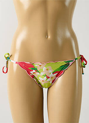 Chiloți de baie imprimeu floral bikini verde SALINAS femeie