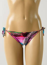 Chiloți de baie imprimeu tie and dye bikini roz SALINAS femeie