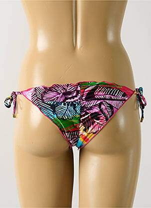 Chiloți de baie imprimeu tie and dye bikini roz SALINAS femeie