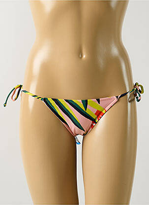 Chiloți de baie imprimeu tie and dye bikini roz SALINAS femeie