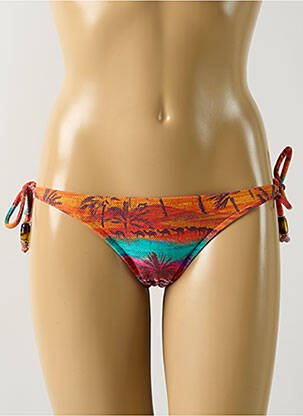 Chiloți de baie imprimeu tie and dye bikini portocalie SALINAS femeie