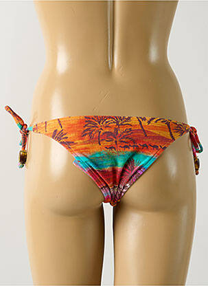 Chiloți de baie imprimeu tie and dye bikini portocalie SALINAS femeie