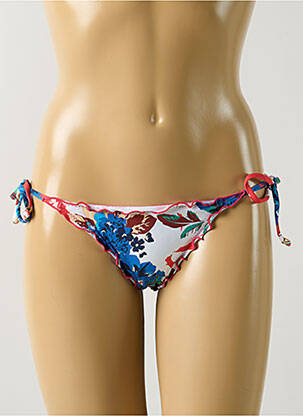 Chiloți de baie imprimeu floral bikini albastru SALINAS femeie