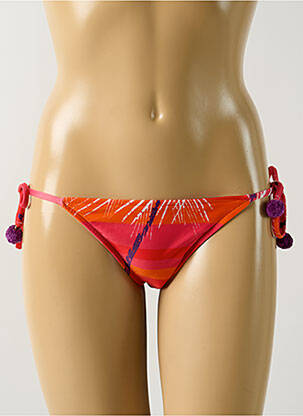 Chiloți de baie imprimeu tie and dye bikini roz SALINAS femeie