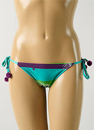 Chiloți de baie imprimeu tie and dye bikini verde SALINAS femeie