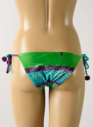 Chiloți de baie imprimeu tie and dye bikini verde SALINAS femeie