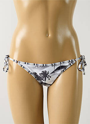 Chiloți de baie imprimeu tie and dye bikini alb SALINAS femeie