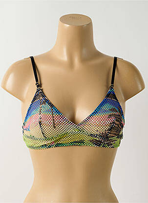Sutien de costum de baie bretele elastice reglabile bralete negru SALINAS femeie