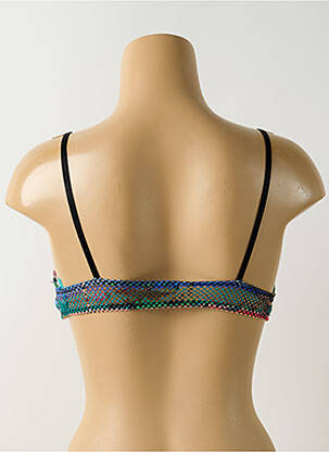 Sutien de costum de baie bretele elastice reglabile bralete negru SALINAS femeie