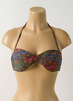 Sutien de costum de baie elasticitate top sutien modelat albastru SALINAS femeie