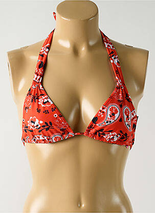 Sutien de costum de baie elasticitate top triunghiuri portocalie SALINAS femeie