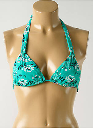 Sutien de costum de baie elasticitate top triunghiuri verde SALINAS femeie