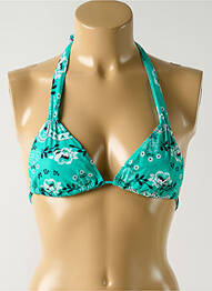 Sutien de costum de baie elasticitate top triunghiuri verde SALINAS femme