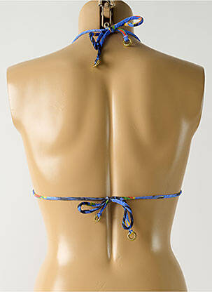 Sutien de costum de baie elasticitate top triunghiuri albastru SALINAS femeie