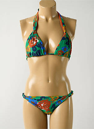 Costum de baie din două piese verde SALINAS femeie