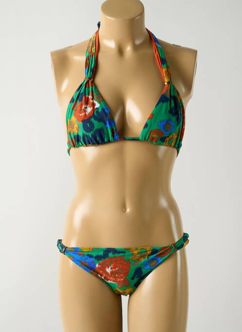 Costum de baie din două piese verde SALINAS femeie