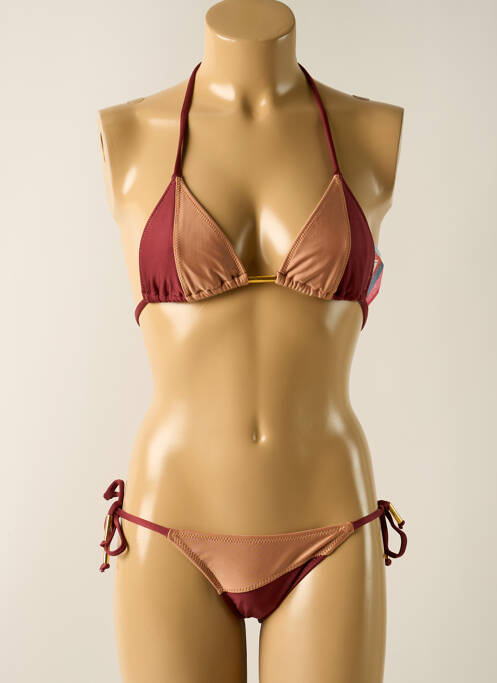 Costum de baie din două piese roșu SALINAS femeie