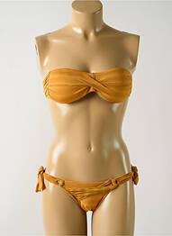 Costum de baie din două piese elasticitate top sutien modelat portocaliu SALINAS femeie