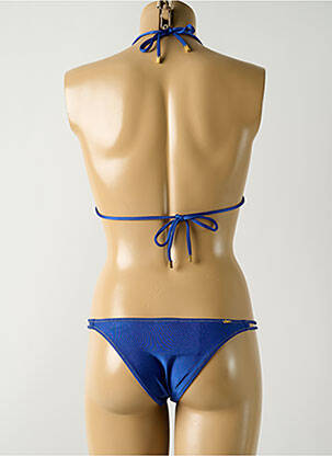 Costum de baie din două piese elasticitate top sutien modelat albastru SALINAS femeie
