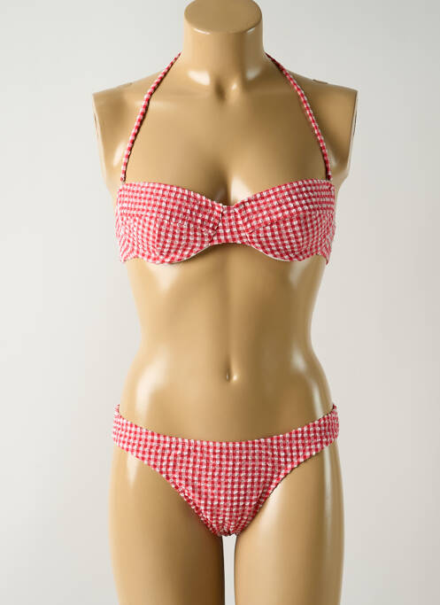 Costum de baie din două piese roșu SALINAS femeie