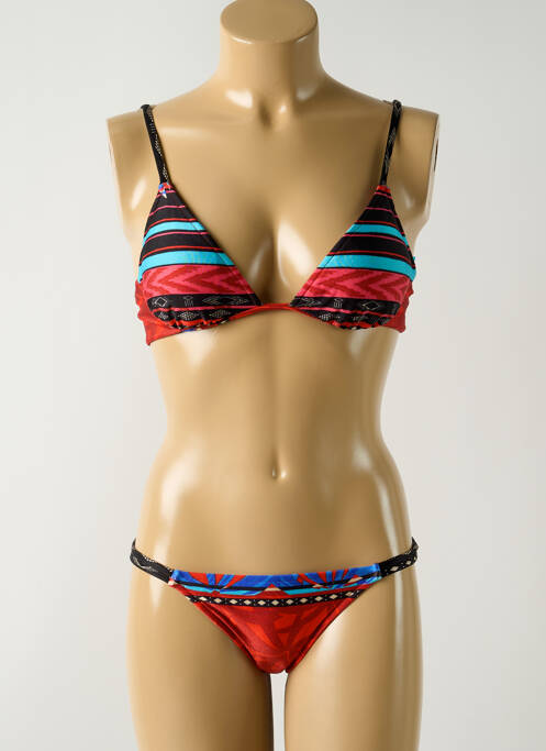 Costum de baie din două piese roșu SALINAS femeie