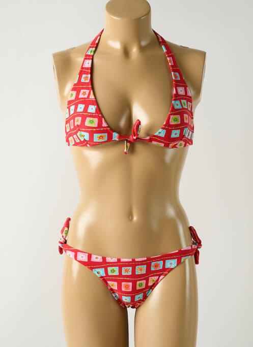 Costum de baie din două piese roșu SALINAS femeie