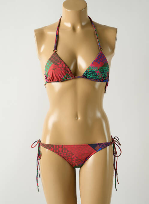 Costum de baie din două piese roșu SALINAS femeie